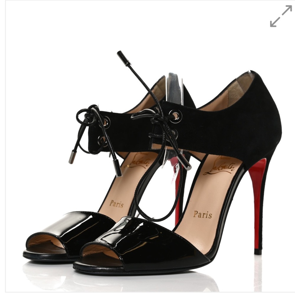 Christian Louboutin Mayerling Lace-up Peep toe Pump